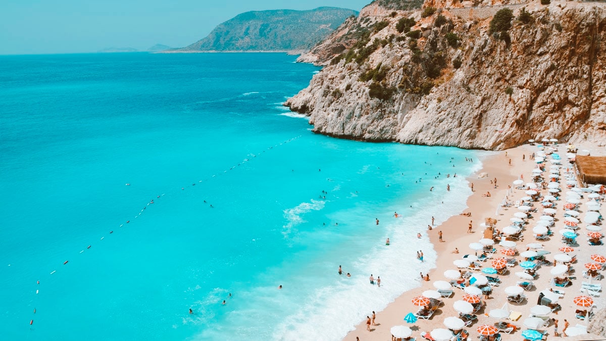 Turquoise beach near Kaş
